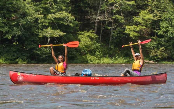 canoeing adventure for teens